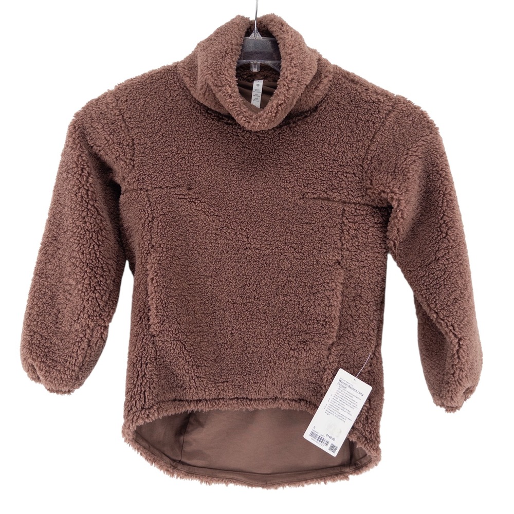 NWT Lululemon Warmth Restore Long Pullover Fleece Sz 2 SMTZ Smoky Topaz LW3FIBS